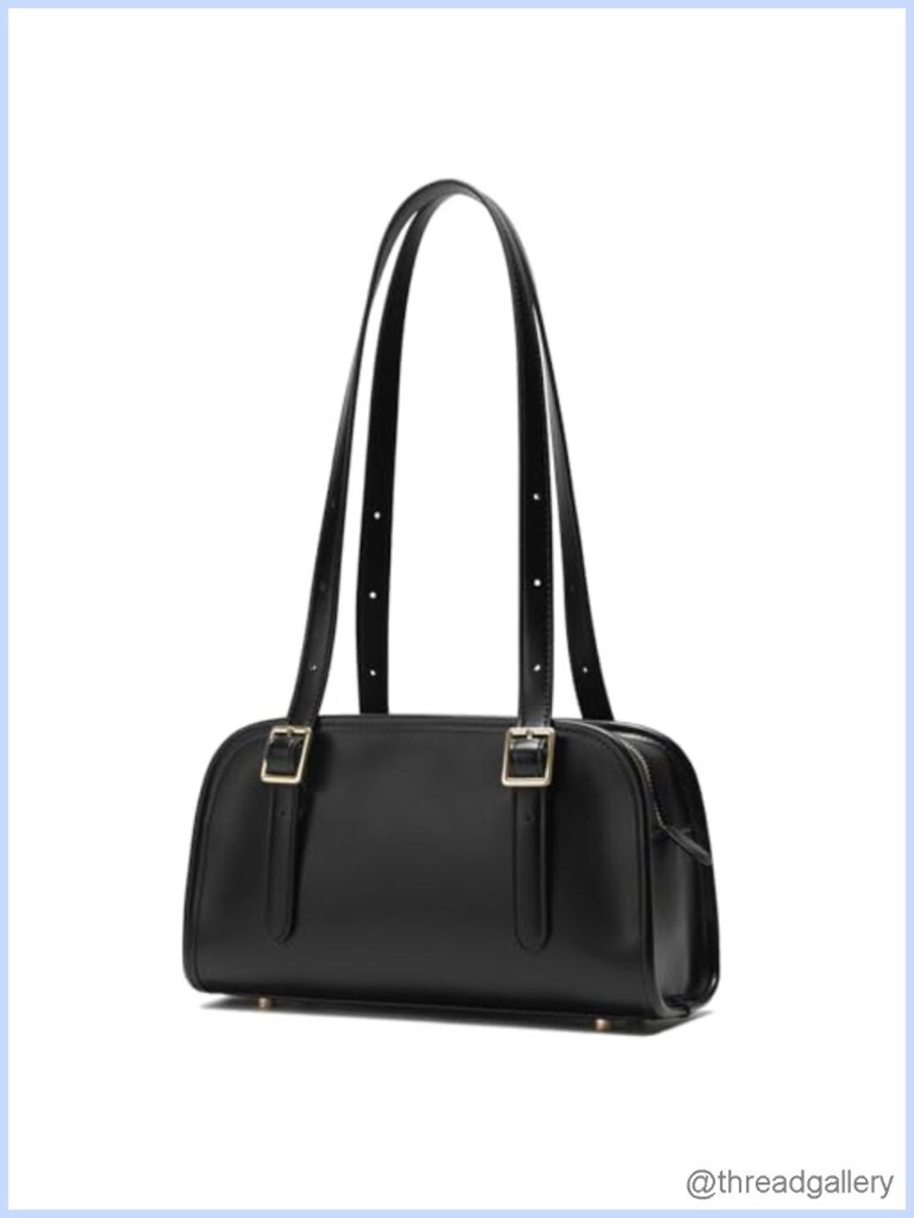 Swing Zip Shoulder Bag PU Leather Hobo Top-Handle Adjustable Strap